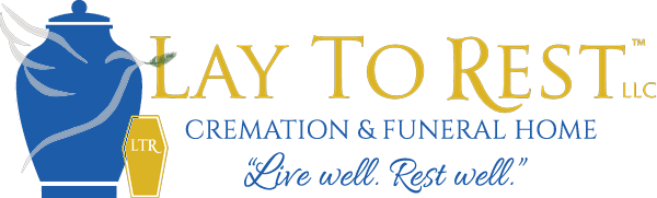 Lay To Rest Funeral Blue Logo